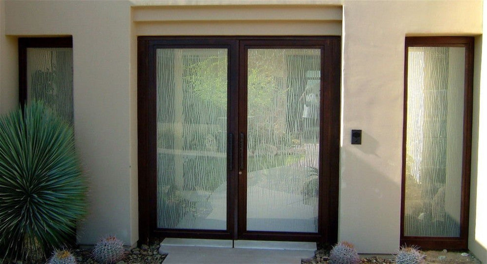 Interior Prehung Door or Interior Slab Door - Water Trails - Primed - 30" x...