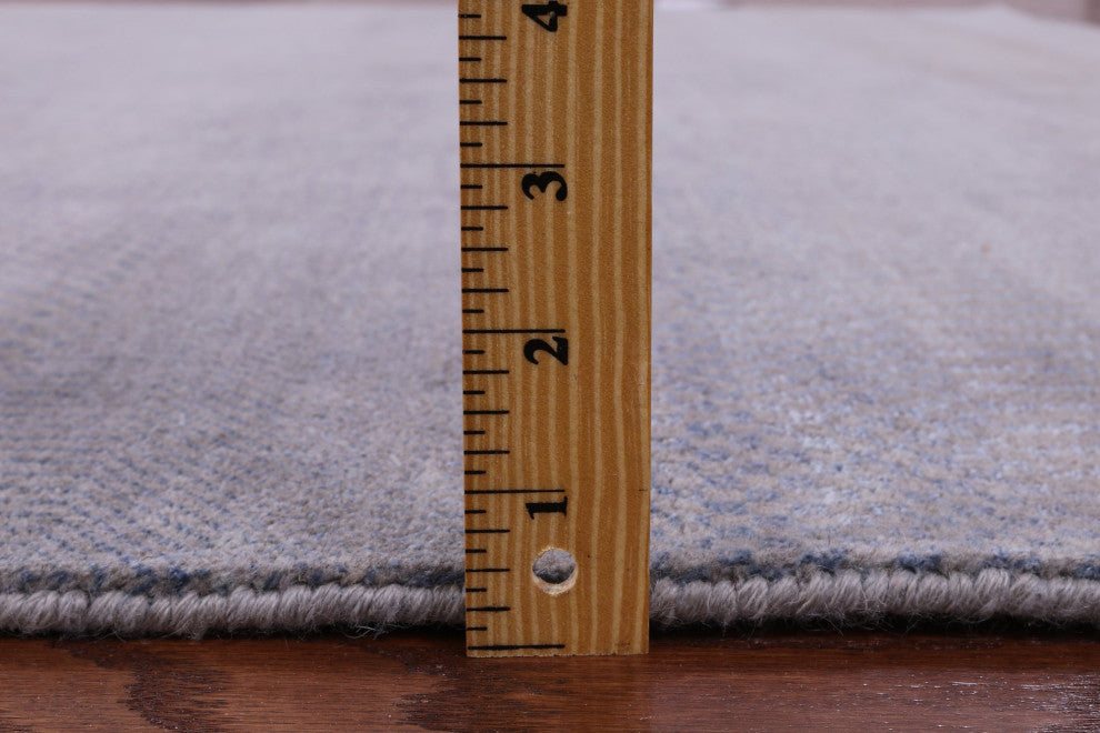 Wool and Silk Savannah Grass Hand-Knotted Rug 6' 0" X 9' 3" Q11398