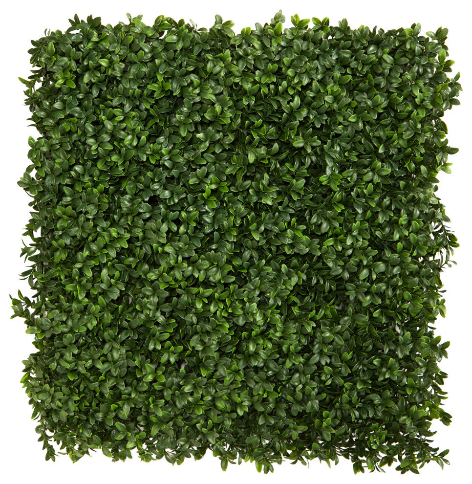 20" Boxwood Artificial Wall Mat, Indoor/Outdoor, Set of 2