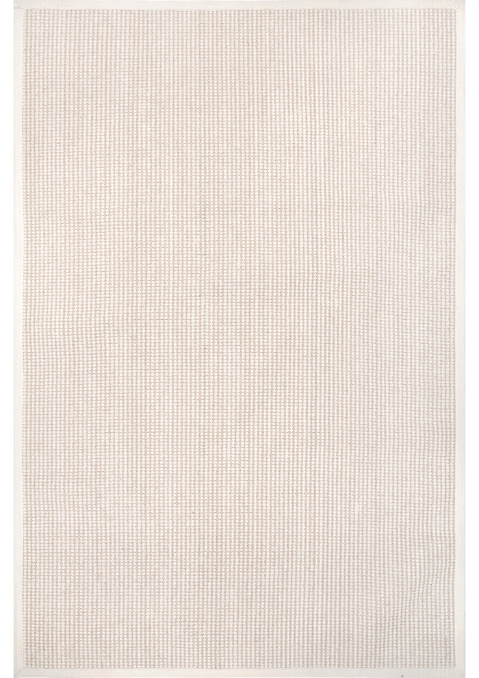 Patricia Jute and Wool Area Rug, Ivory 8'x10'