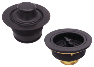 CO2175 3.5" Wing Nut Twist, Kitchen Sink Basket Strainer, Oil Rubbed Bronze