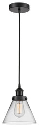INNOVATIONS LIGHTING 616-1PH-BK-G42-LED Large Cone 1 Light 10 inch Mini Pendant