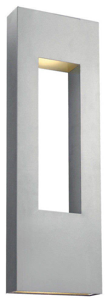 Hinkley Atlantis Outdoor Extra Large Wall Mount Lantern, Titanium