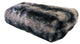 Plutus Brandy Gray Faux Fox Throw Blanket, 60x90
