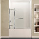 Anzzi 5' Left Drain Tub, White With 48" x 58" Tub Door, Chrome