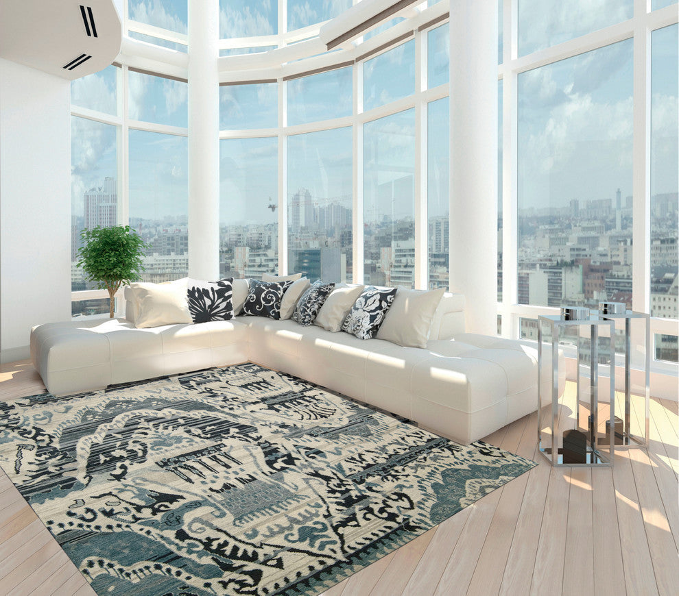 NOURISON DUNE INDIGO AREA RUG