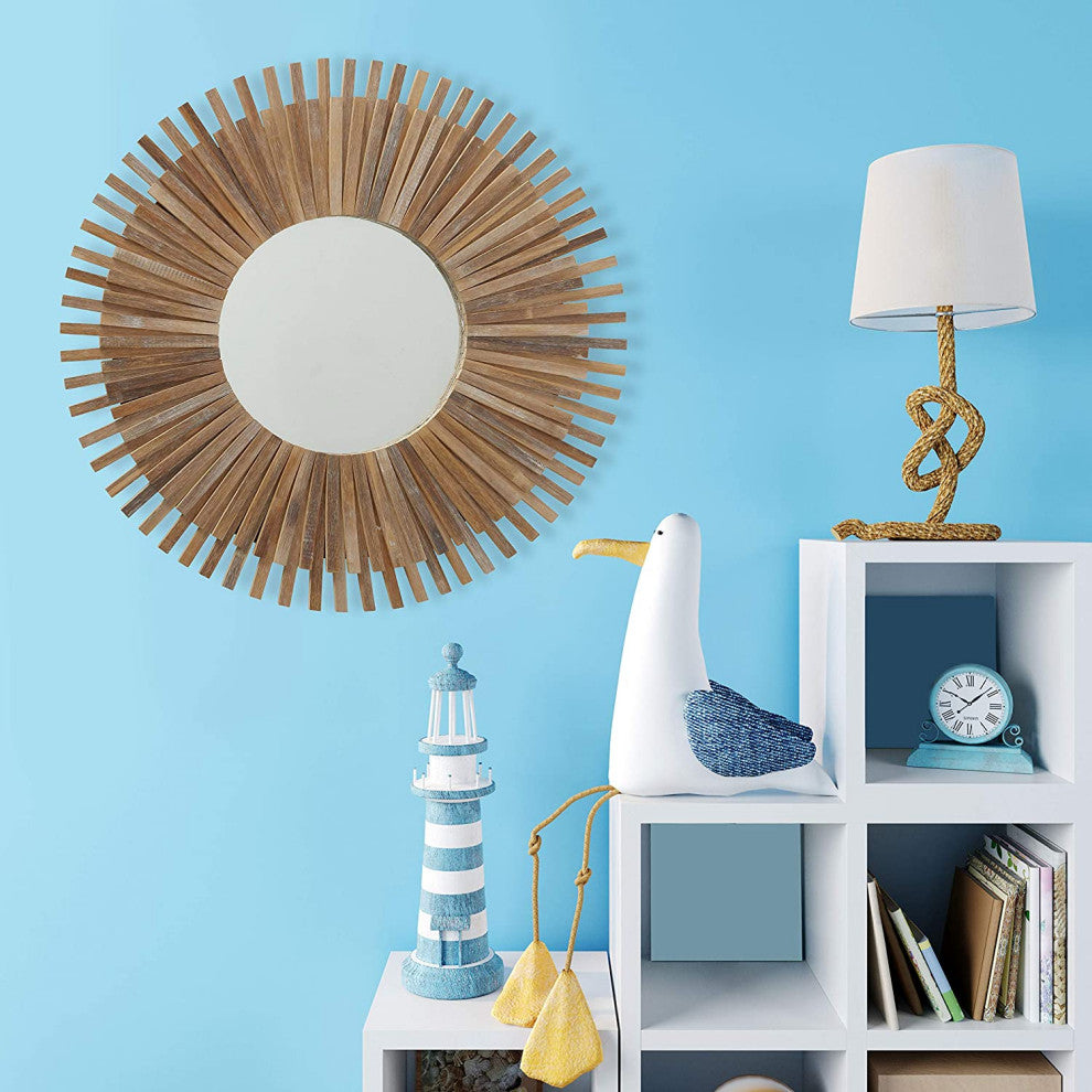 Bamboo Burst Mirror, 29.5 Inches