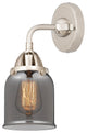 Small Bell Sconce, Polished Nickel, Plated Smoke