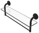 Remi 22" Glass Vanity Shelf with Towel Bar, Oil Rubbed Bronze