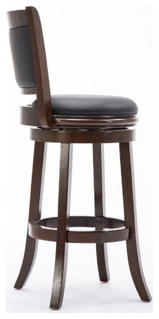 Augusta Swivel Bar Stool, Cappuccino