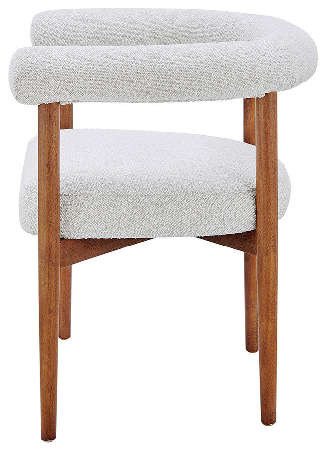 Keanu Fabric Dining Side Chair, Boucle Beige