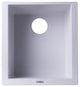 Ab1720Um-W White 17" Undermount Rectangular Granite Composite Kitchen Prep Sink