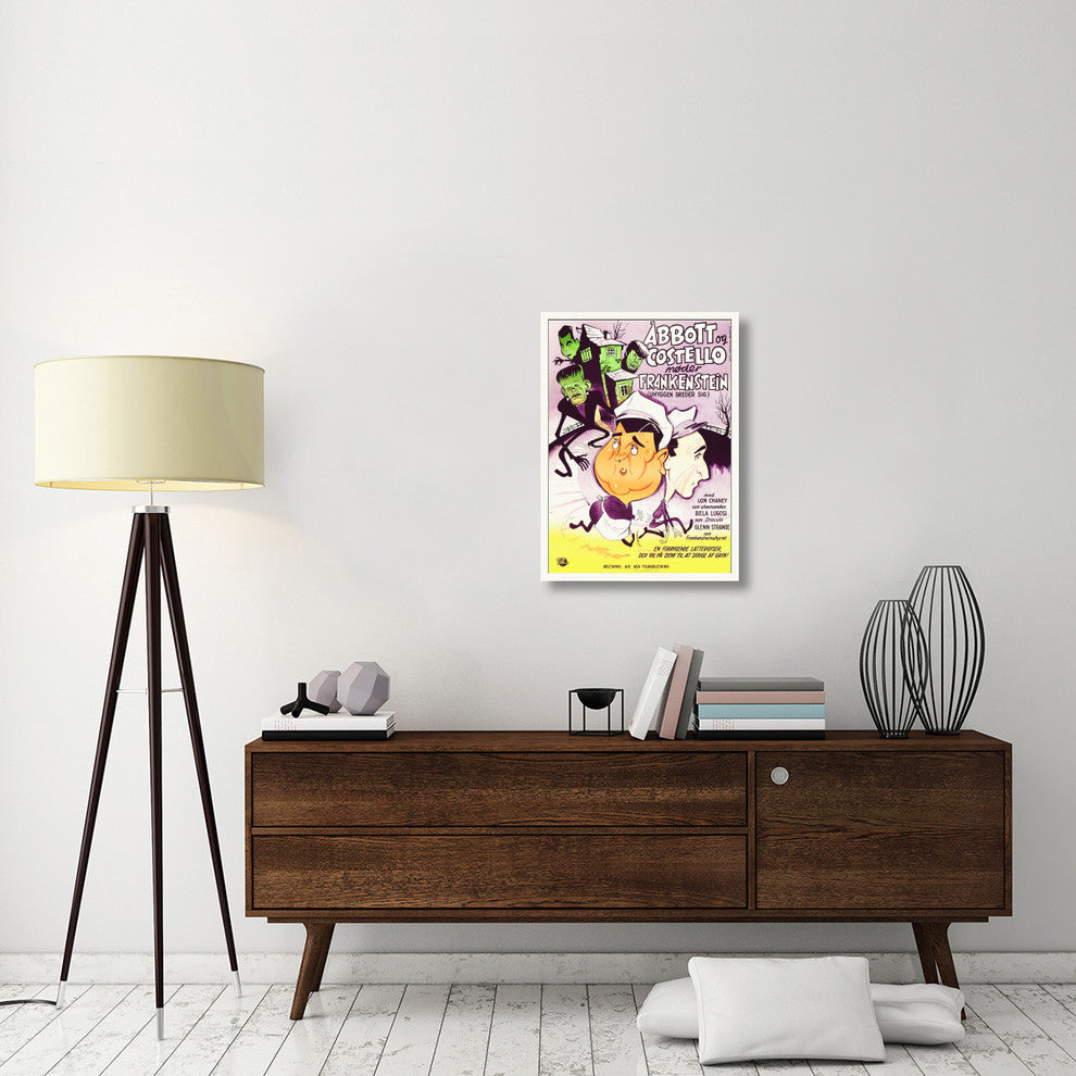 Abbott and Costello, Danish, Meet Frankenstein, 22x30