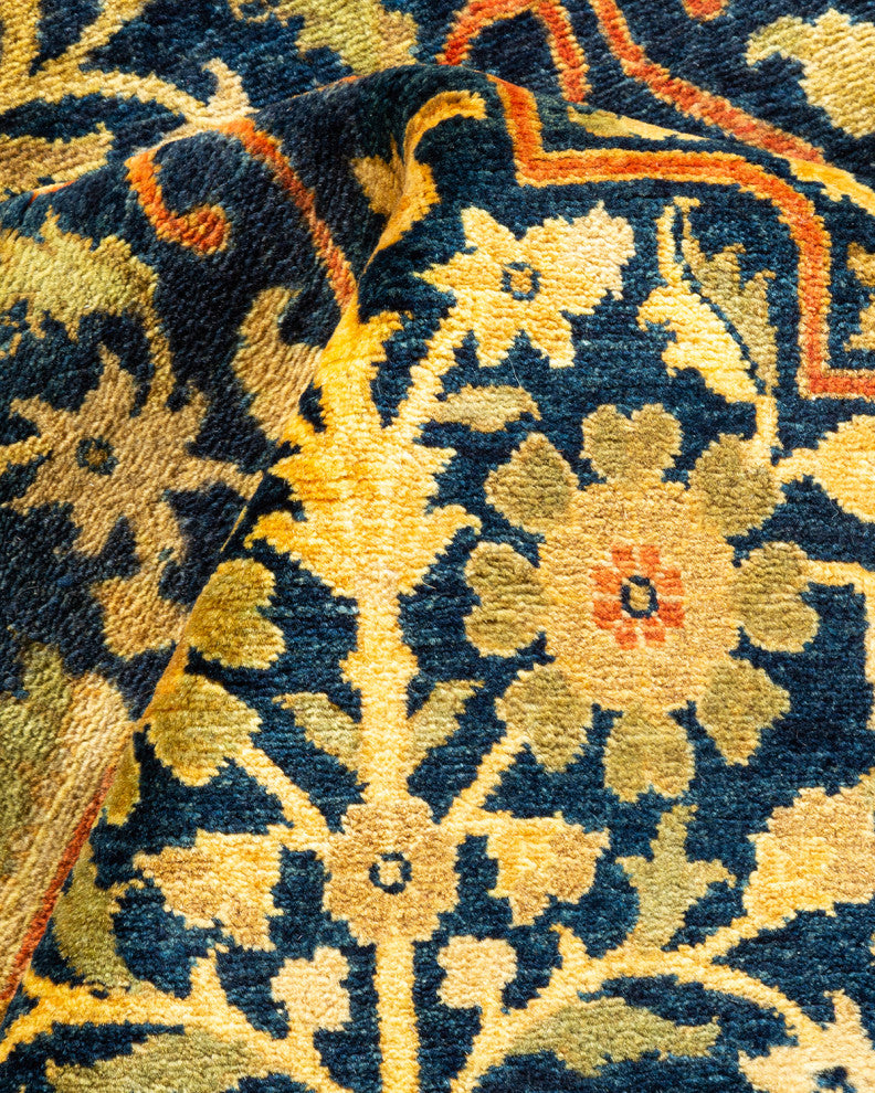 Mogul, One-of-a-Kind Hand-Knotted Area Rug Blue, 6' 1" x 9' 1"