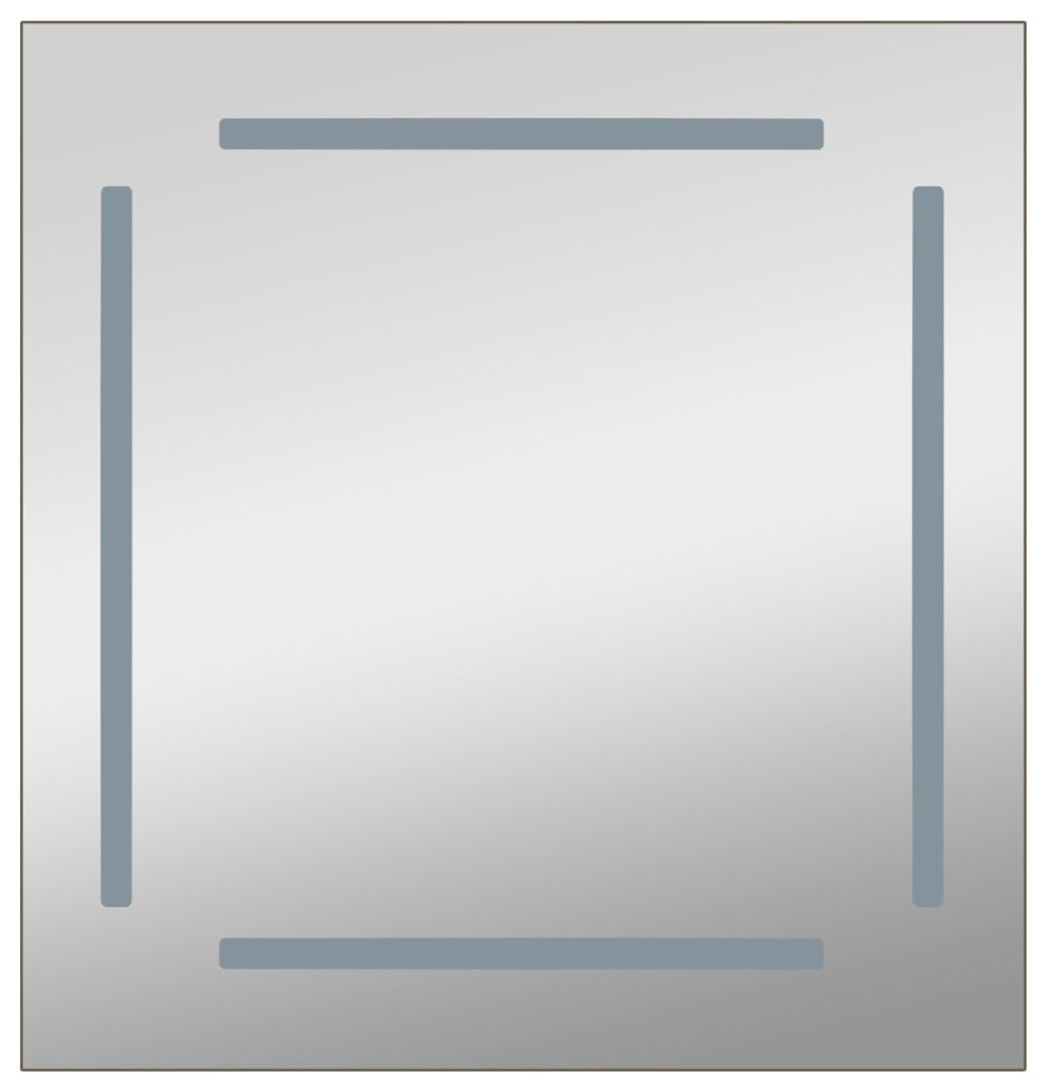Woodbridge Lighting Reflections Round LED Mirror, Rectangular, Bar-Light - 31.5"