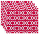 18"x14" Valentine Print Placemat, Fuschia, Set of 4