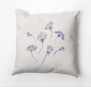 Just Dandy Outdoor Pillow, Purple, 18"x18"
