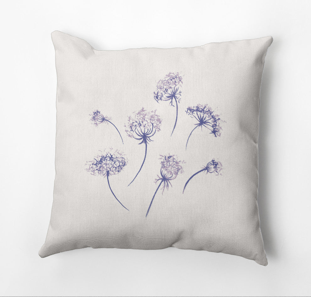 Just Dandy Outdoor Pillow, Purple, 18"x18"