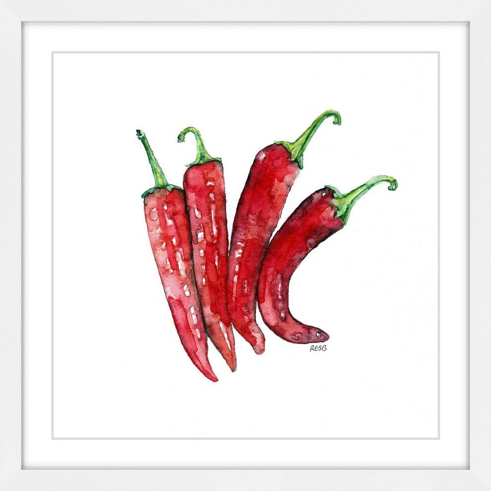 "Cheyenne Peppers" Framed Print by Rachel Byler