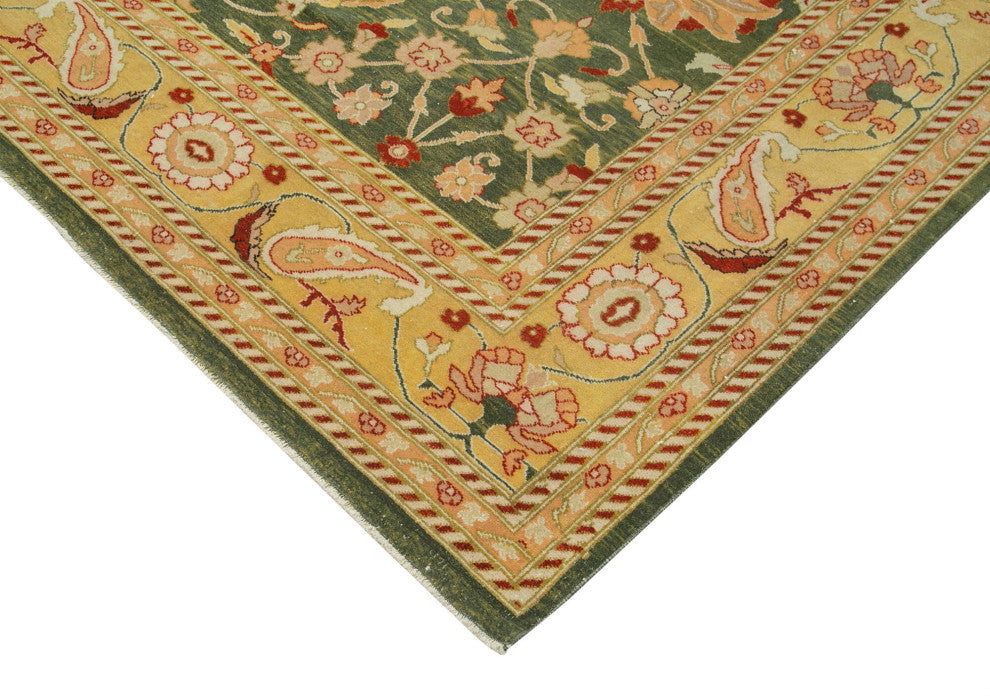 Rug N Carpet - Hand-Knotted Oriental 10' 5" x 12' 2" Large Oushak Area Rug