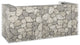 vidaXL Gabion Wall for Garbage Bins Galvanized Steel 100"x39.4"x43.3"
