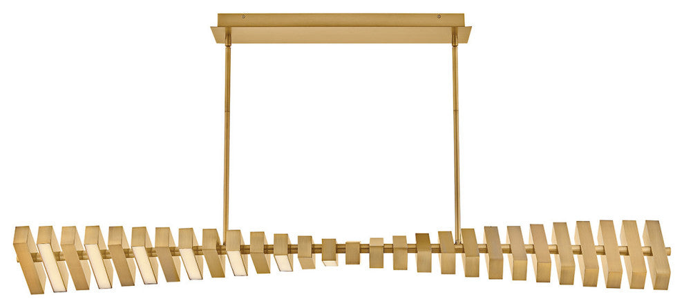 Fredrick Ramond Stitch Large Led Linear, Lacquered Brass