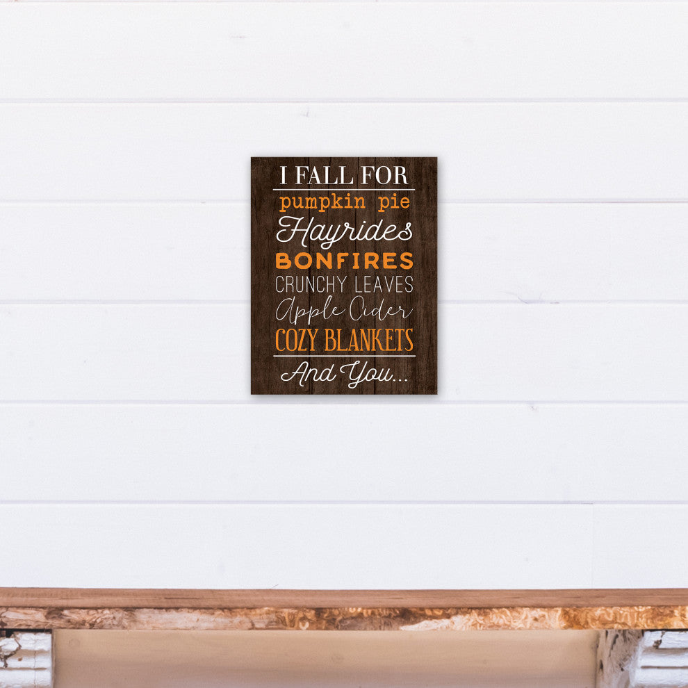 Fall For Autumn Things 11x14 Canvas Wall Art
