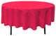 LA Linen Round Polyester Poplin, Fuchsia, 90" Round