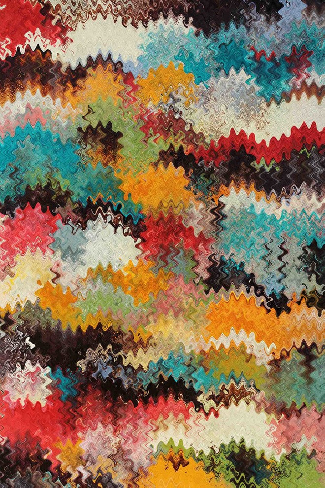 "Wavy Blends IV" Painting Print on Canvas by Irena Orlov
