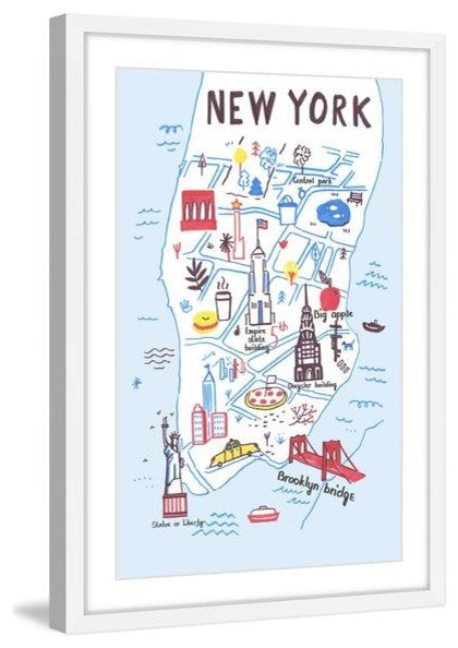 "That's New York" Framed Painting Print, 24"x36"