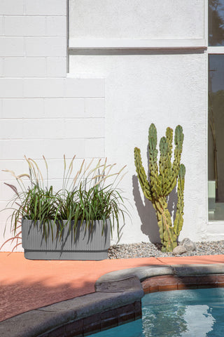 Veradek Demi Series Long 30" Planter, Grey, 30 Inch, 2 Pack