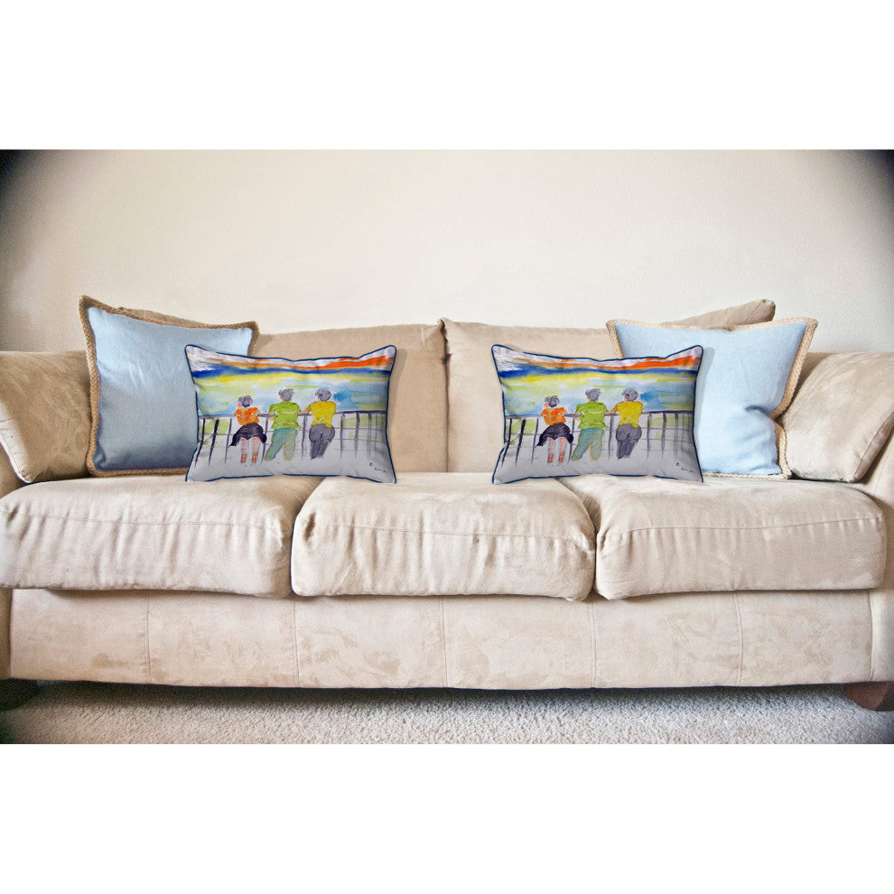 Ladies Looking Large Indoor/Outdoor Pillow 16x20