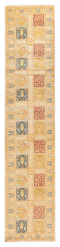Wuntho One-of-a-Kind Hand-Knotted Runner Ivory, 2'8"x13'1"