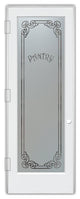 Pantry Door - Naples Harrington - Primed - 28" x 80" - Knob on Right - Push Open
