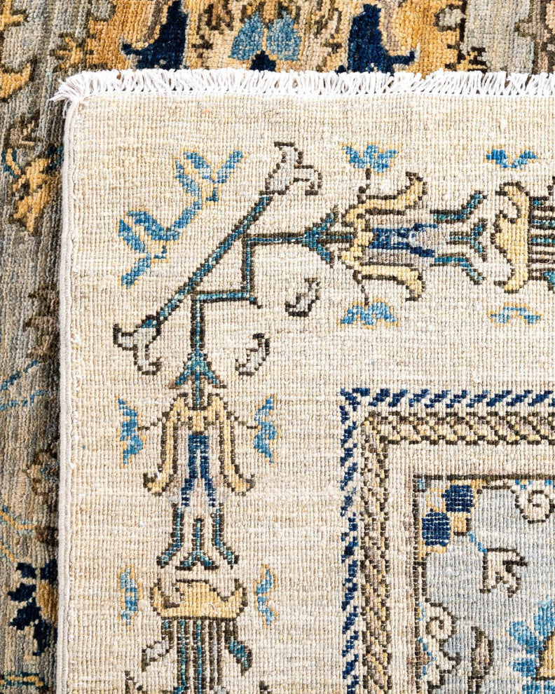 Serapi One-of-a-Kind Hand-Knotted Area Rug Gray, 5' 9" x 8' 7"
