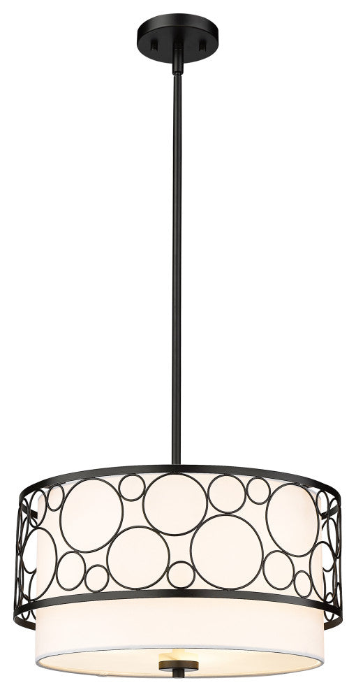 Zlite 197-17MB 3-Light Pendant, White