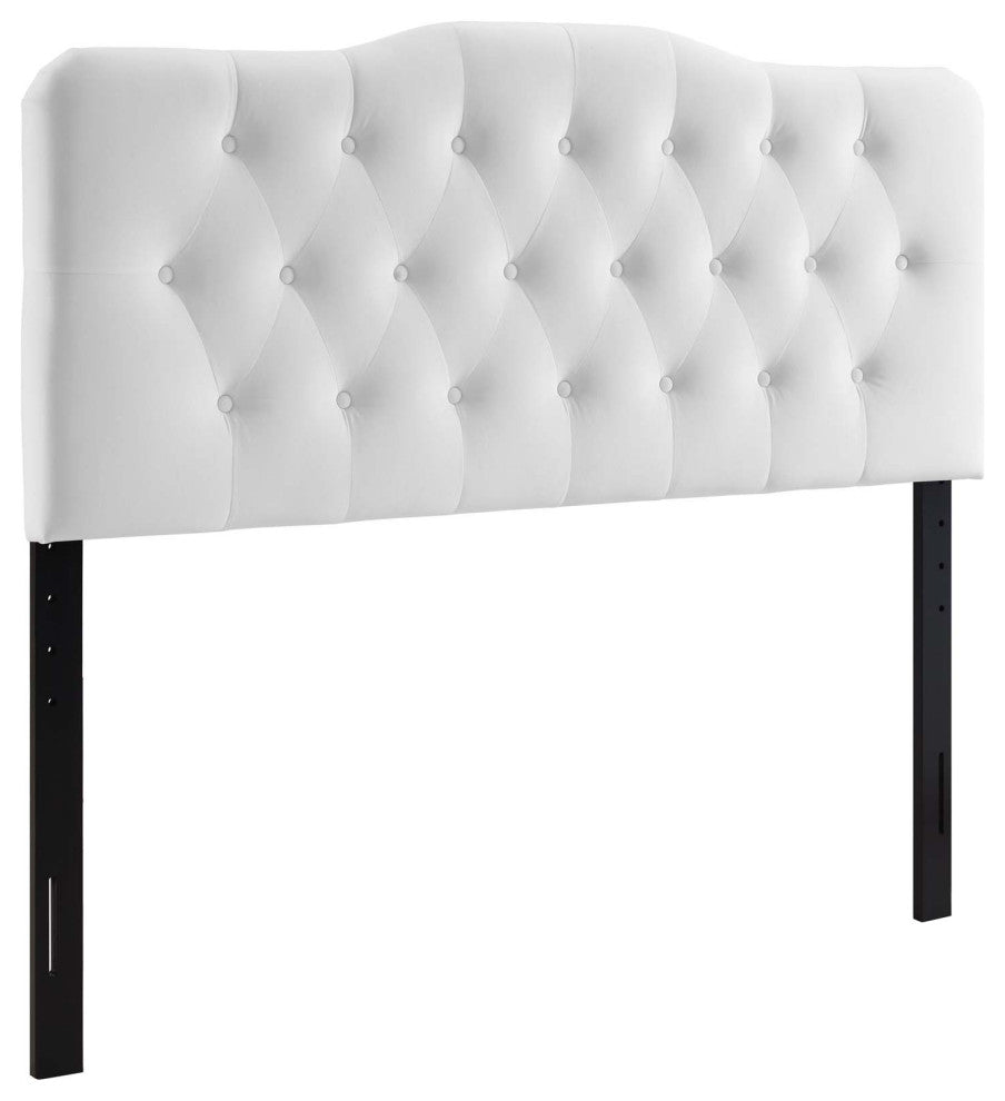 Annabel King Diamond Tufted Performance Velvet Headboard