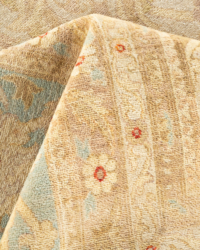 Eclectic, One-of-a-Kind Hand-Knotted Area Rug  - Ivory, 12' 1" x 17' 10"