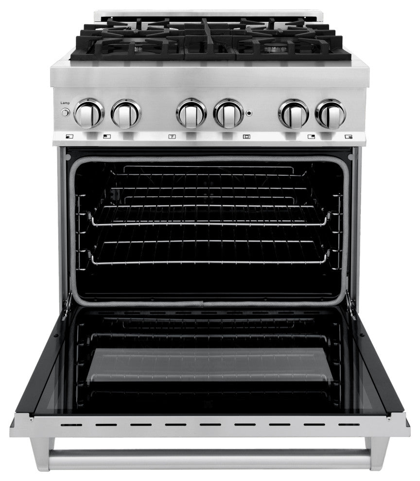 ZLINE Freestanding Range, Stainless Steel, Dual Fuel, RA30