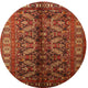 Ahgly Company Indoor Round Traditional Area Rugs, 3' Round