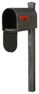 Titan Steel Curbside Mailbox and Wellington Post, Swedish Silver