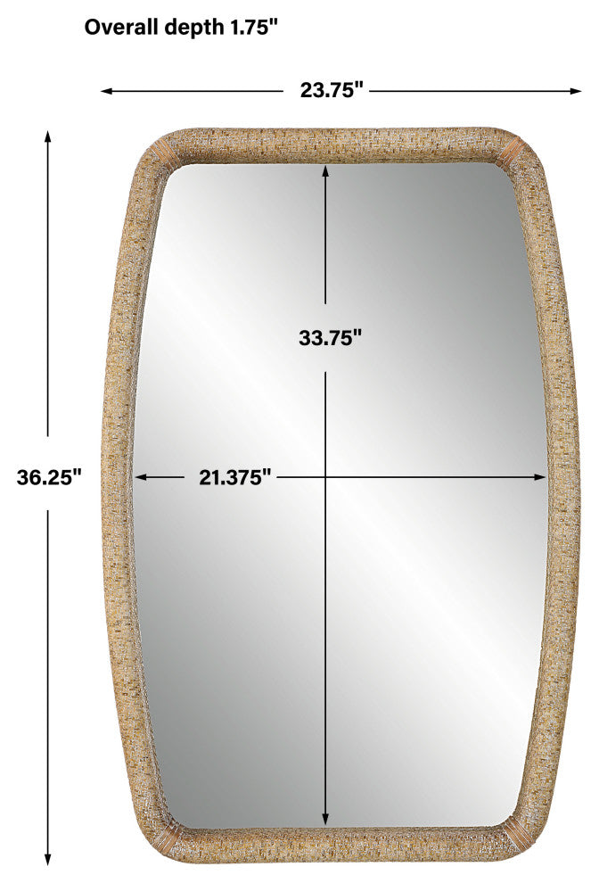 Uttermost 09831 Tiki Rattan Mirror