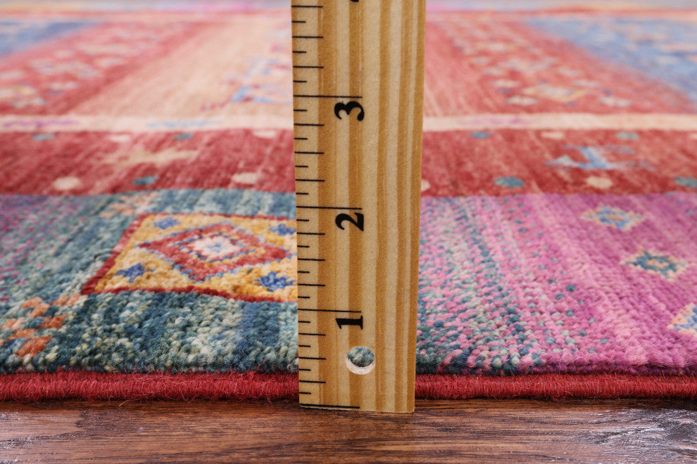 4' 1" X 6' 0" Tribal Persian Gabbeh Hand Knotted Rug Q4945