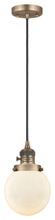 INNOVATIONS 201CSW-BB-G201-6-LED 1-Light Mini Pendant Brushed Brass