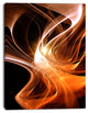 Orange 3d Shaped Fractal Design, Contemporary Abstract Wall Art, 30"x40"