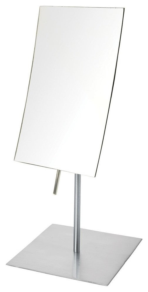 Jerdon  5" x 8" Rectangular Mirror with 3X Mag, Nickel
