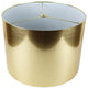 Classic Drum Metallic Lampshade, 14"x14"x10", Gold