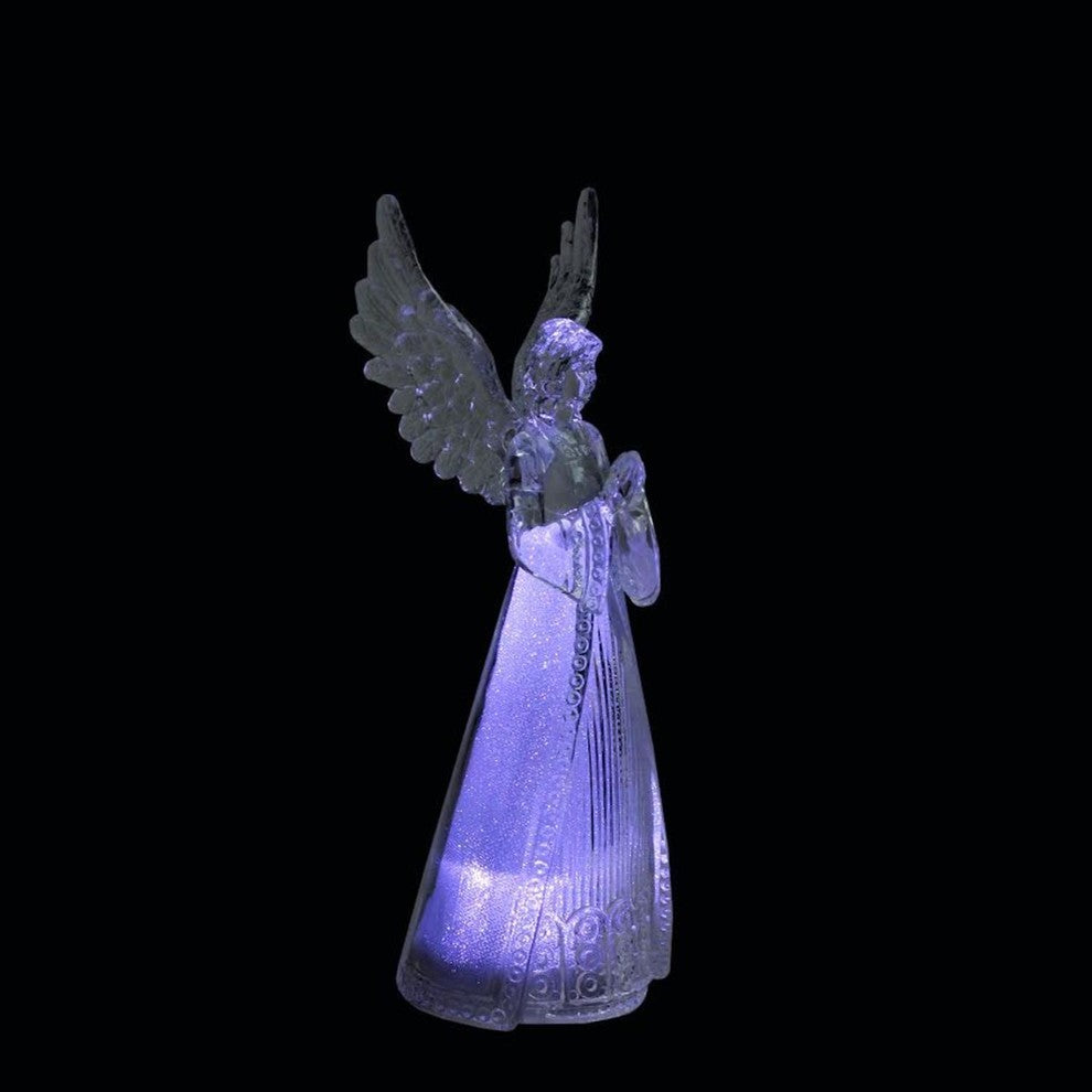 9" LED Lighted Sparkling Praying Angel Christmas Table Top Decoration