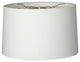 Royal Designs Shallow Drum Hardback Lampshade, White, 15"x16"x10"