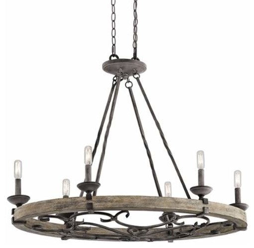 Oval Chandelier Pendant 6-Light